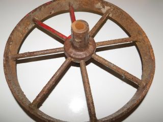 Vintage Wagon Wheel Tractor Farm Implement Tool Cart Steampunk 2