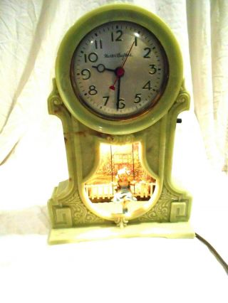 Vintage Master Crafters Clock Girl On Swing 10 X 8