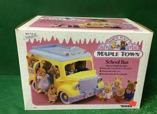 1988 Maple Town “school Bus” Nib By Tonka