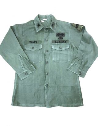 Vintage Vietnam War Era U.  S Army Colonel’s Sateen Shirt 15 1/2 X 31