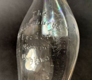 Vintage Glass Allenbury ' s Feeder Baby Feeding Bottle 5