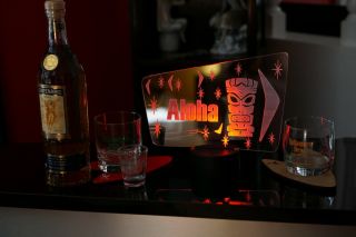 Atomic Retro Tiki Bar LIGHT Mid Century Boomerang Lamp Starburst Kidney Swag 3