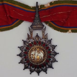 Thailand Siam Medal Order Of The White Elephant Commander Class