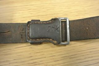 1934 Dated German WW2 Mauser K98 MG - 34 Rifle Leather Sling (2674) 4