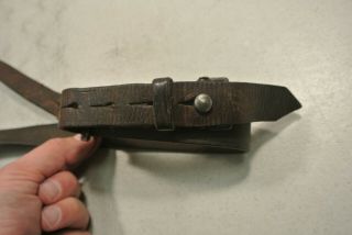 1934 Dated German WW2 Mauser K98 MG - 34 Rifle Leather Sling (2674) 5