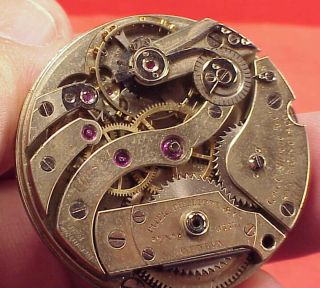 Vintage 39mm Patek Philippe Pocket Watch Movement1891 Patent Wolf Tooth Parts