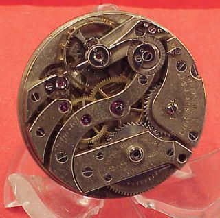 VINTAGE 39MM PATEK PHILIPPE POCKET WATCH MOVEMENT1891 PATENT WOLF TOOTH PARTS 4