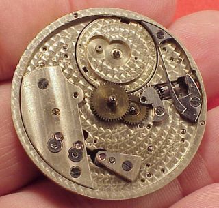 VINTAGE 39MM PATEK PHILIPPE POCKET WATCH MOVEMENT1891 PATENT WOLF TOOTH PARTS 7