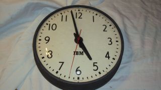 Vintage Ibm Office School Gallery Electric Wall Clock Parts Repair