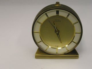 Vintage Cyma Alarm Desk Clock Amic 1950 