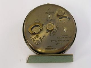 Vintage Cyma Alarm Desk Clock Amic 1950 ' s 4