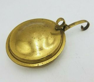 Vintage Brass Bed Warmer Pan Hot Pot Handle Small Metal Decor Antique Decor