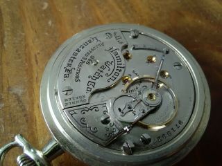 Hamilton 18S Pocket Watch / 948,  17 Jewels,  Adjusted 3 Positions / Serviced. 11
