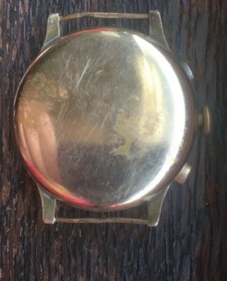 Eberhard Antique Rare Chronograph Chaux De Fond Hand - Winding Watch Runs Repair 5