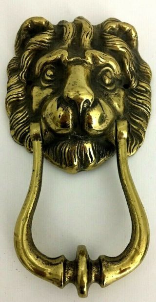 Antique Brass Lion 