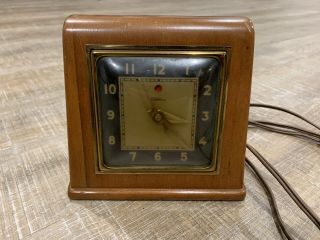 Vintage Telechron Model 3h151 Art Deco Electric Clock,  Label