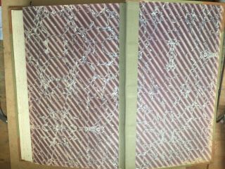 Huge Early 20th century PHOTO ALBUM Leather binding,  marbled flyleaf. 6
