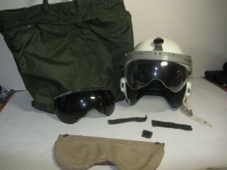 Rare Usaf Vietnam Toptex 4am Test Pilot Flight Helmet Named W/bag Protection Inc