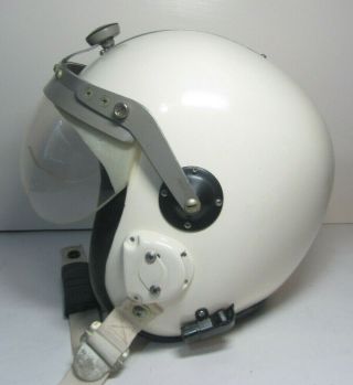 RARE USAF VIETNAM TOPTEX 4AM Test Pilot Flight Helmet NAMED w/Bag Protection Inc 2