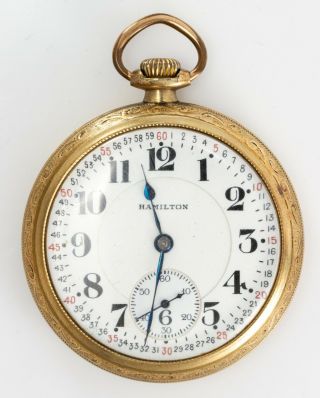 1921 Hamilton Model 2 17 - Jewel Size - 16 Openface Pocket Watch (11)