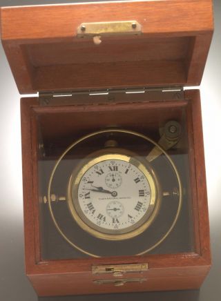 Rare Elgin Deck Watch | 21 - Jewel Up/Down Indicator Elgin Watch in Gimbaled Box 3