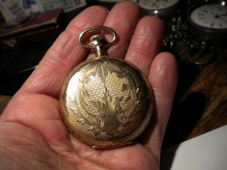 - 1906 - - Running - - 16 - Size - Hunter - Gold Fill - Waltham - Pocket Watch