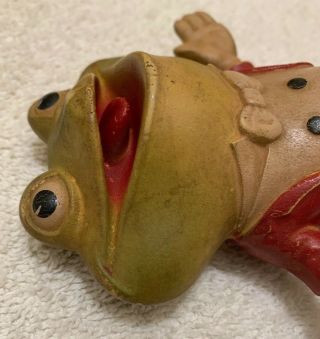 Vintage 1948 Ed Mcconnell Rempel Froggy The Gremlin Rubber Squeak Toy 5” Ghoul 8
