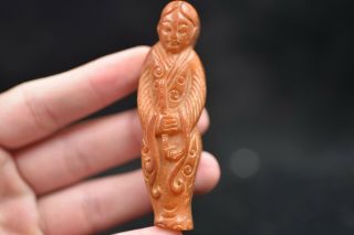 Ancient Chinese Hongshan Culture Jade Carved Amulet A453