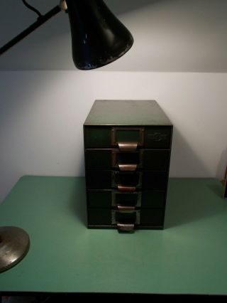 Vintage Milners Industrial Metal Filing Cabinet Drawers 6