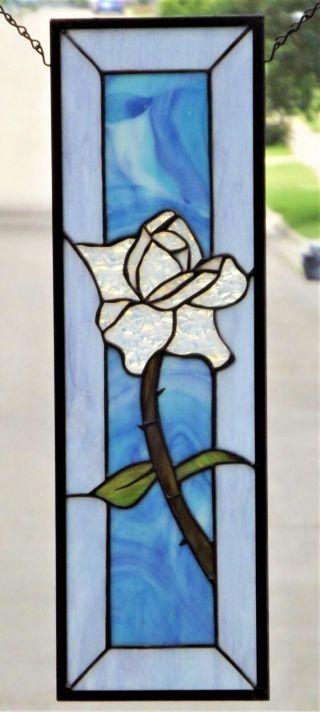 True Love Stained Glass Panel ≈22 " X 7 "