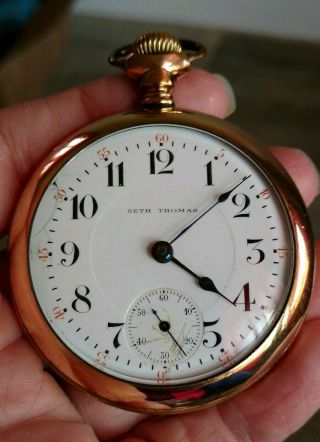 Vintage Seth Thomas 18s 15j Grade 159 Model 5 Pocket Watch