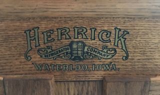 Herrick Ice Box Refrigerator Label