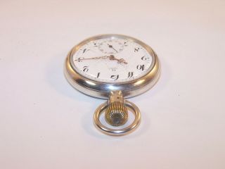 Vintage OMEGA 16s.  935 Sterling Silver Swing Out Case Pocket Watch 7