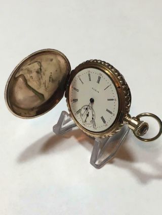 1914 Elgin Pocket Watch 6s 15 Jewels Running (case)
