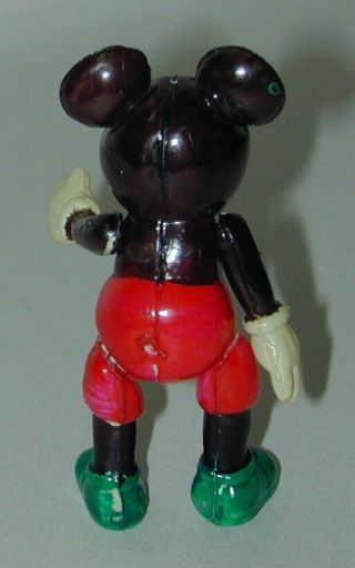 Mickey Mouse Celluloid Fully Jointed 3” Tall Figure Japan Late 1930s 2