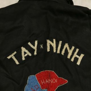 Vietnam Hand Embroidered Child ' s Souvenir Tour Jacket Tay - Ninh 66 - 67 8