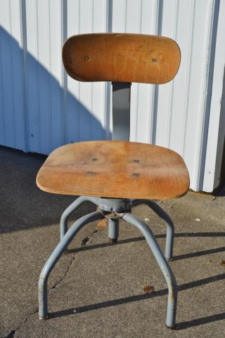 Vintage Singer Sewing Machine Adjustable Industrial Swivel Chair