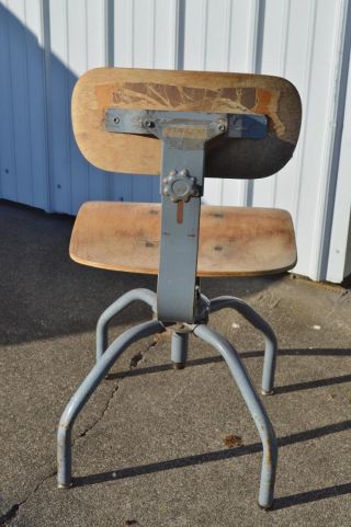 Vintage Singer Sewing Machine Adjustable Industrial Swivel Chair 2