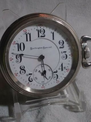 1909 Illinois Burlington Special 16s,  19j great running and looking pocket watch 7