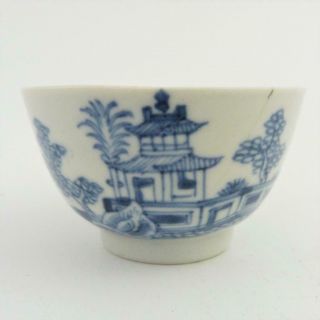 Chinese Blue And White Porcelain Tea Bowl,  18th Century