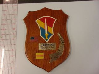 Vietnam Era U.  S.  Army 1st Field Force Wooden Plaque