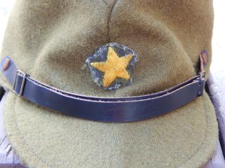 WWII JAPANESE ARMY WOOL HAT / CAP Complete & 2
