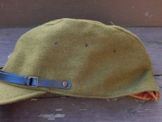 WWII JAPANESE ARMY WOOL HAT / CAP Complete & 3