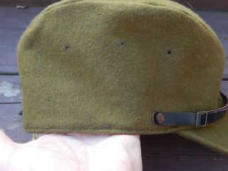 WWII JAPANESE ARMY WOOL HAT / CAP Complete & 6