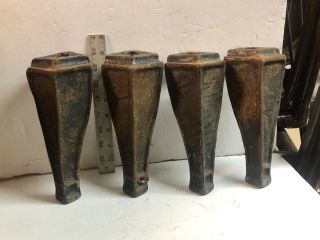 4 Cast Iron Wood Stove Legs Very Heavy