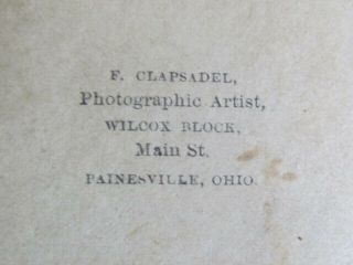 Painesville Ohio Civil War soldier cdv photograph 2