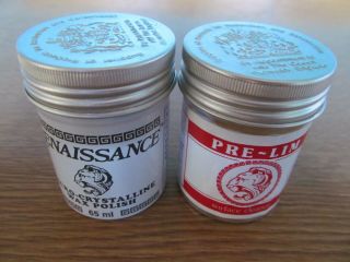 Pre - Lim Surface Cleaner & Renaissance Wax 65ml Cans Antique Restoration