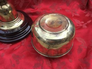 Stunning Antique Veritas Drop In Brass Font And Glass And Brass Base 2