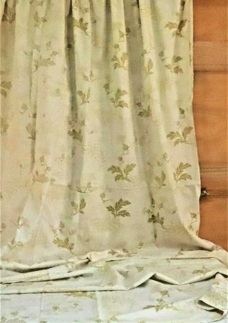 Antique French C.  1900 Art Nouveau Panel W/ Mistletoe 47 X 102 " 119.  5 X 259 Cm