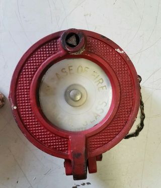 Vintage GENTS OF LEICESTER Factory Fire Alarm Bell Break Glass Alarm 2